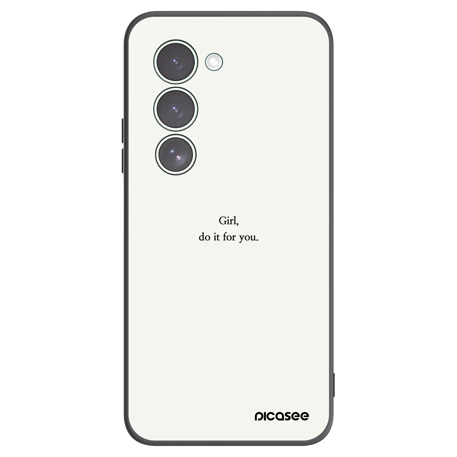Picasee Xiaomi Redmi 15 5G Hülle - Schwarzes Silikon - Girl, do it for you