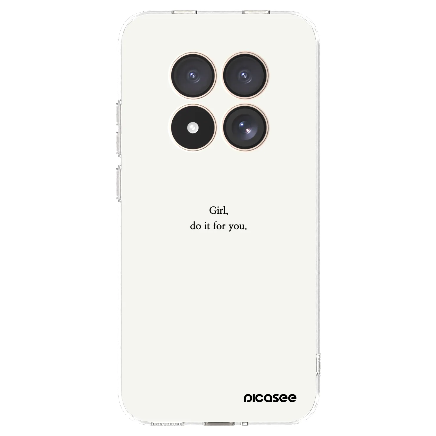 Picasee Xiaomi Redmi Note 15 Pro 4G Hülle - Transparentes Silikon - Girl, do it for you