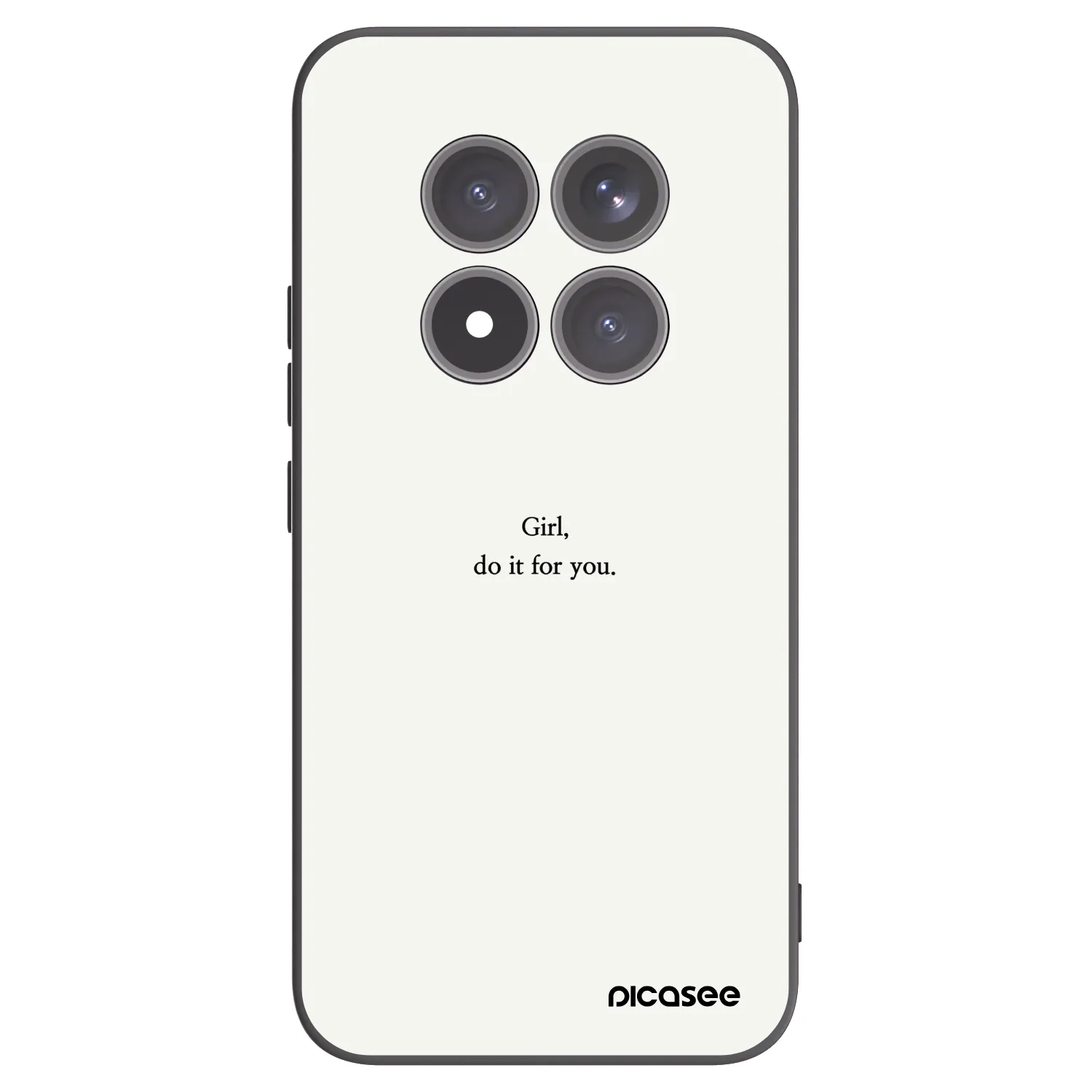 Picasee Xiaomi Redmi Note 15 Pro+ Hülle - Schwarzes Silikon - Girl, do it for you