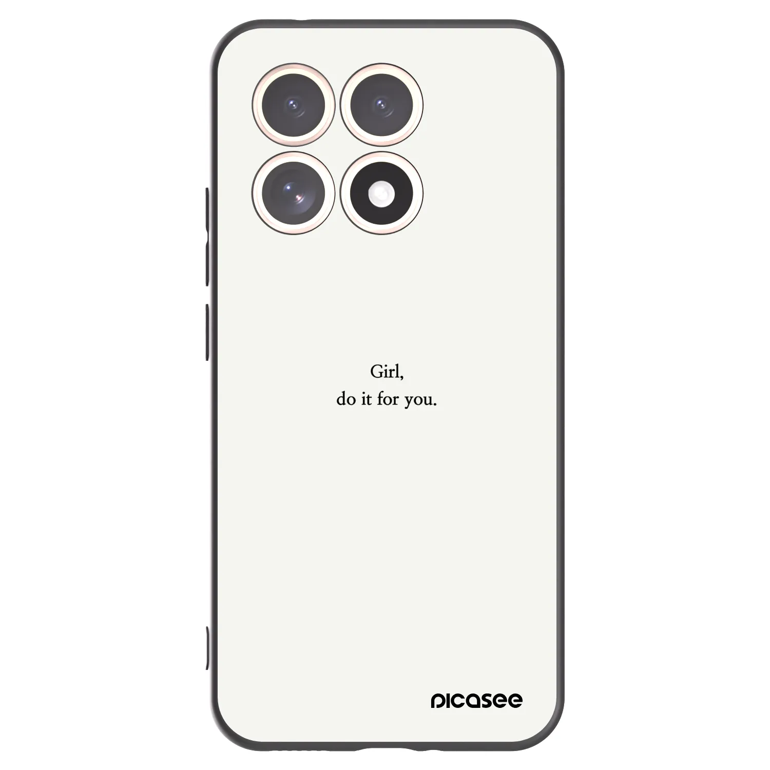 Picasee Xiaomi 15T Hülle - Schwarzes Silikon - Girl, do it for you