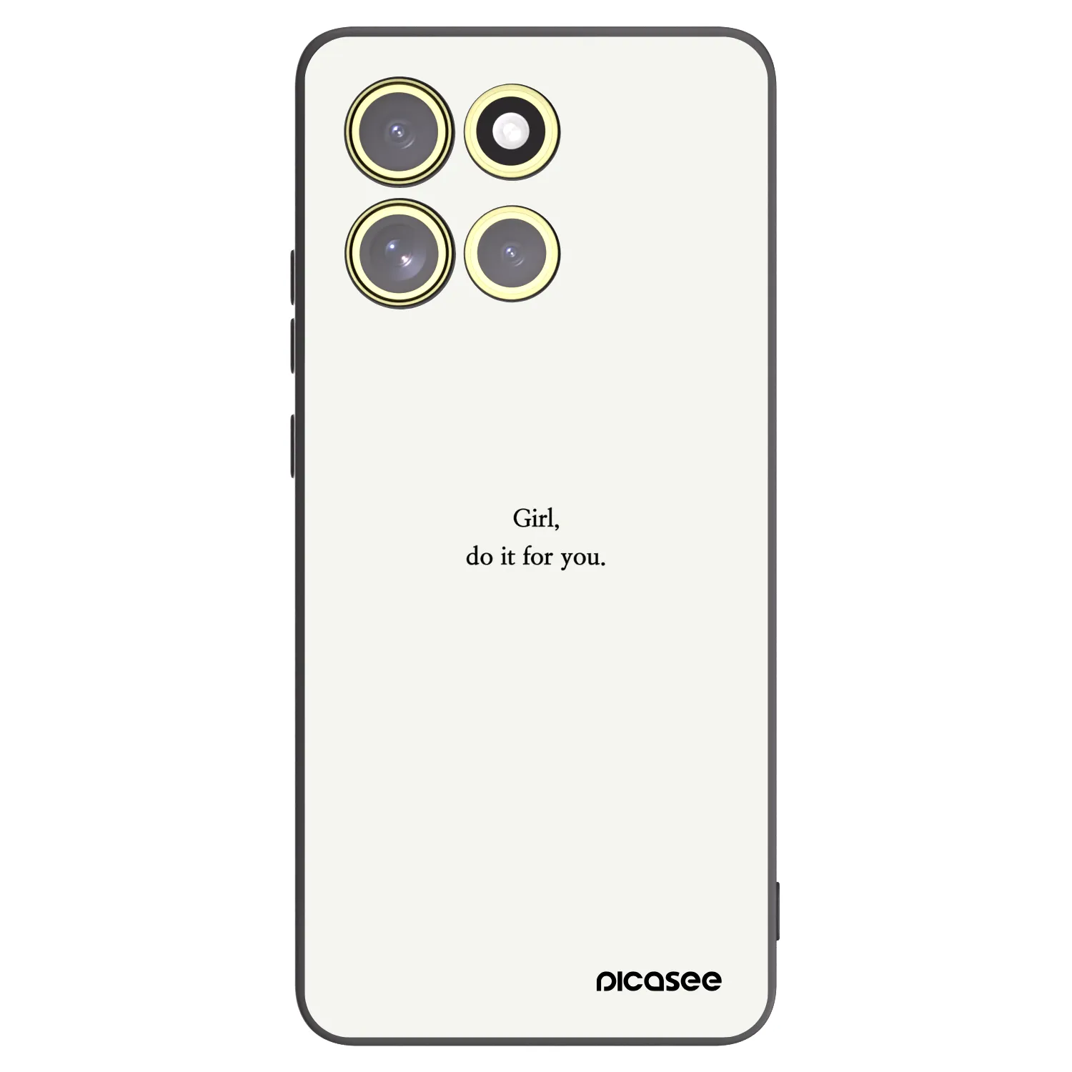 Picasee Motorola Moto G86 Power 5G Hülle - Schwarzes Silikon - Girl, do it for you