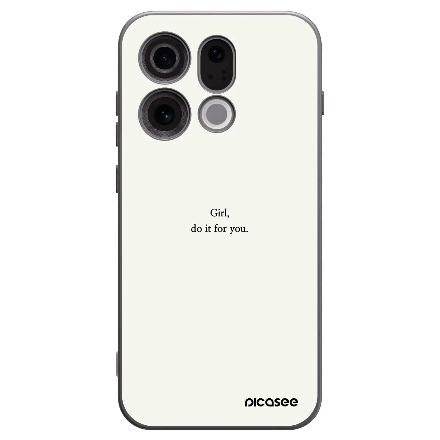 Picasee OPPO Find X9 Hülle - Schwarzes Silikon - Girl, do it for you