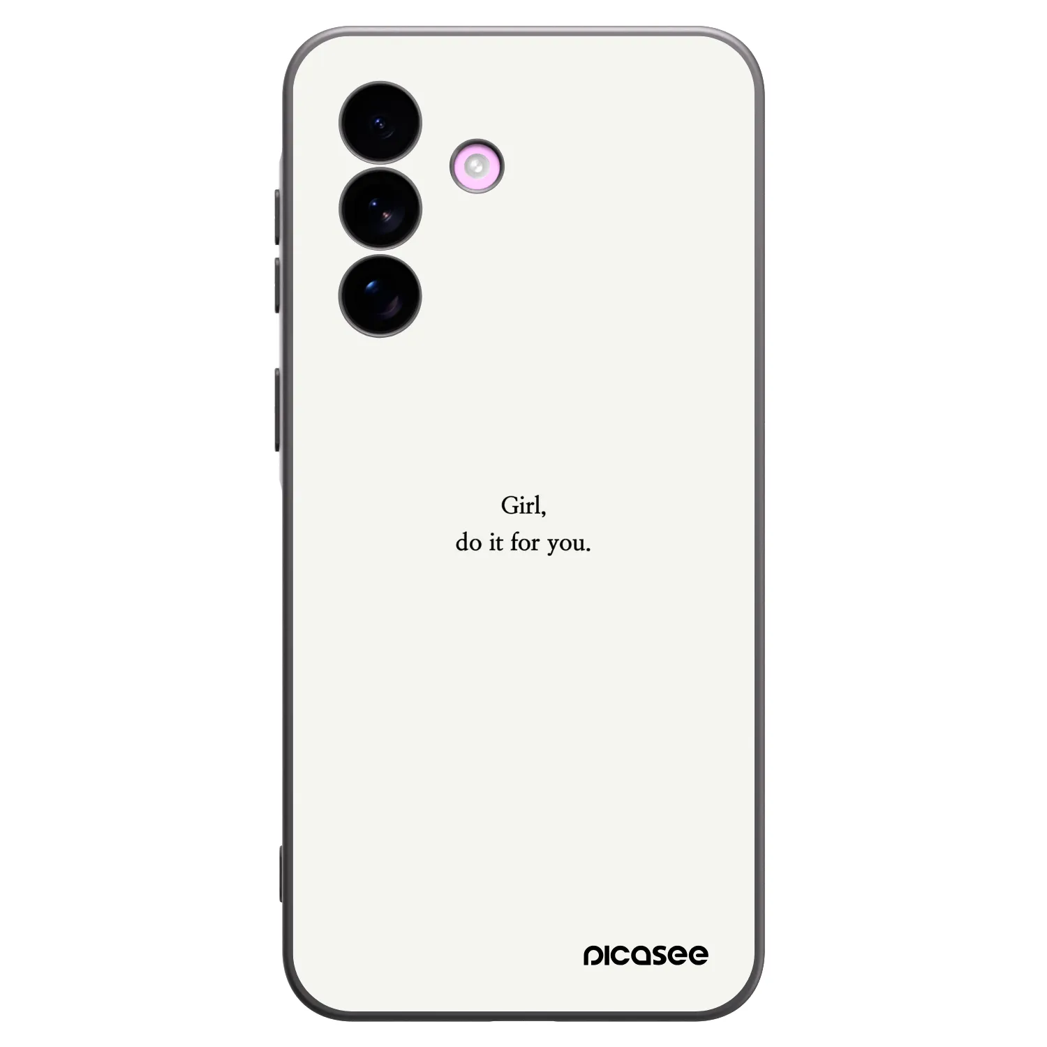 Picasee Samsung Galaxy A57 5G Hülle - Schwarzes Silikon - Girl, do it for you