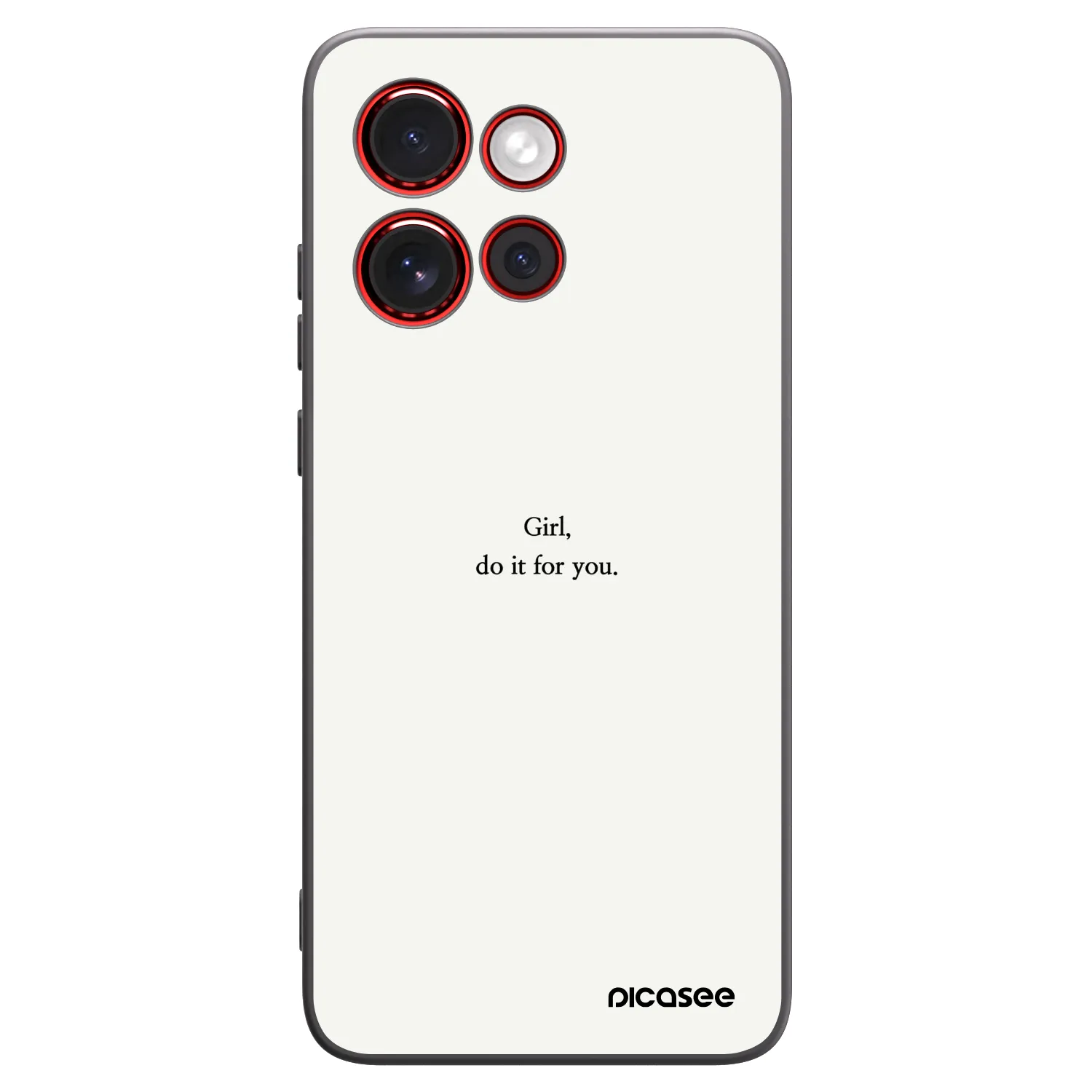 Picasee Motorola Edge 60 Neo 5G Hülle - Schwarzes Silikon - Girl, do it for you