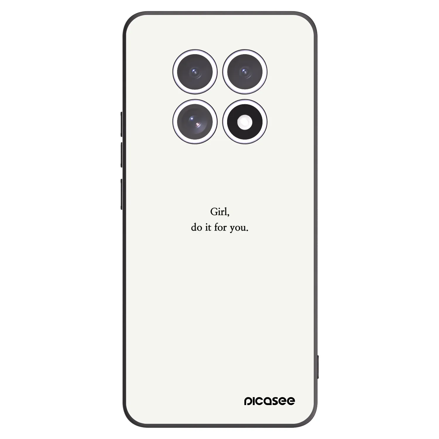 Picasee Xiaomi Redmi Note 15 5G Hülle - Schwarzes Silikon - Girl, do it for you