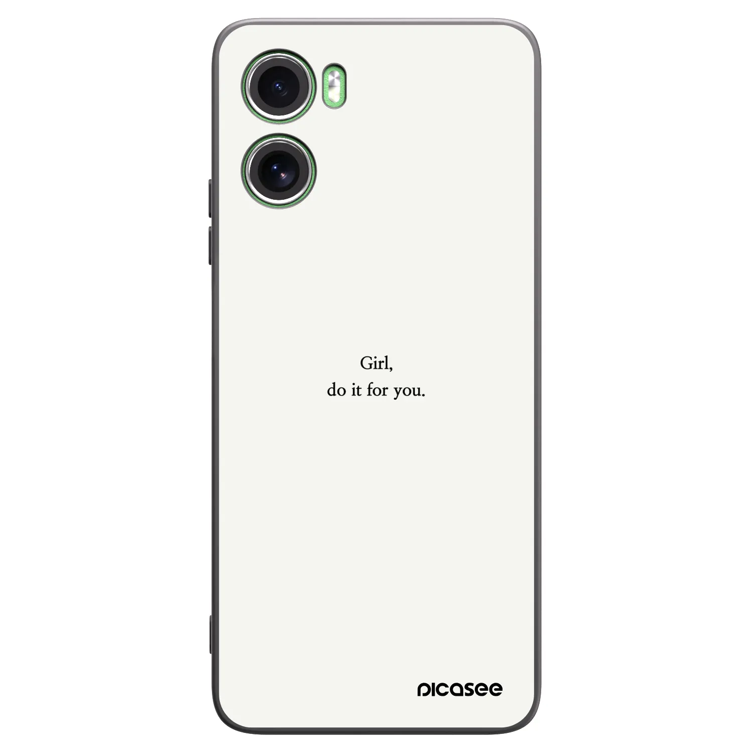 Picasee Motorola Moto G06 Hülle - Schwarzes Silikon - Girl, do it for you