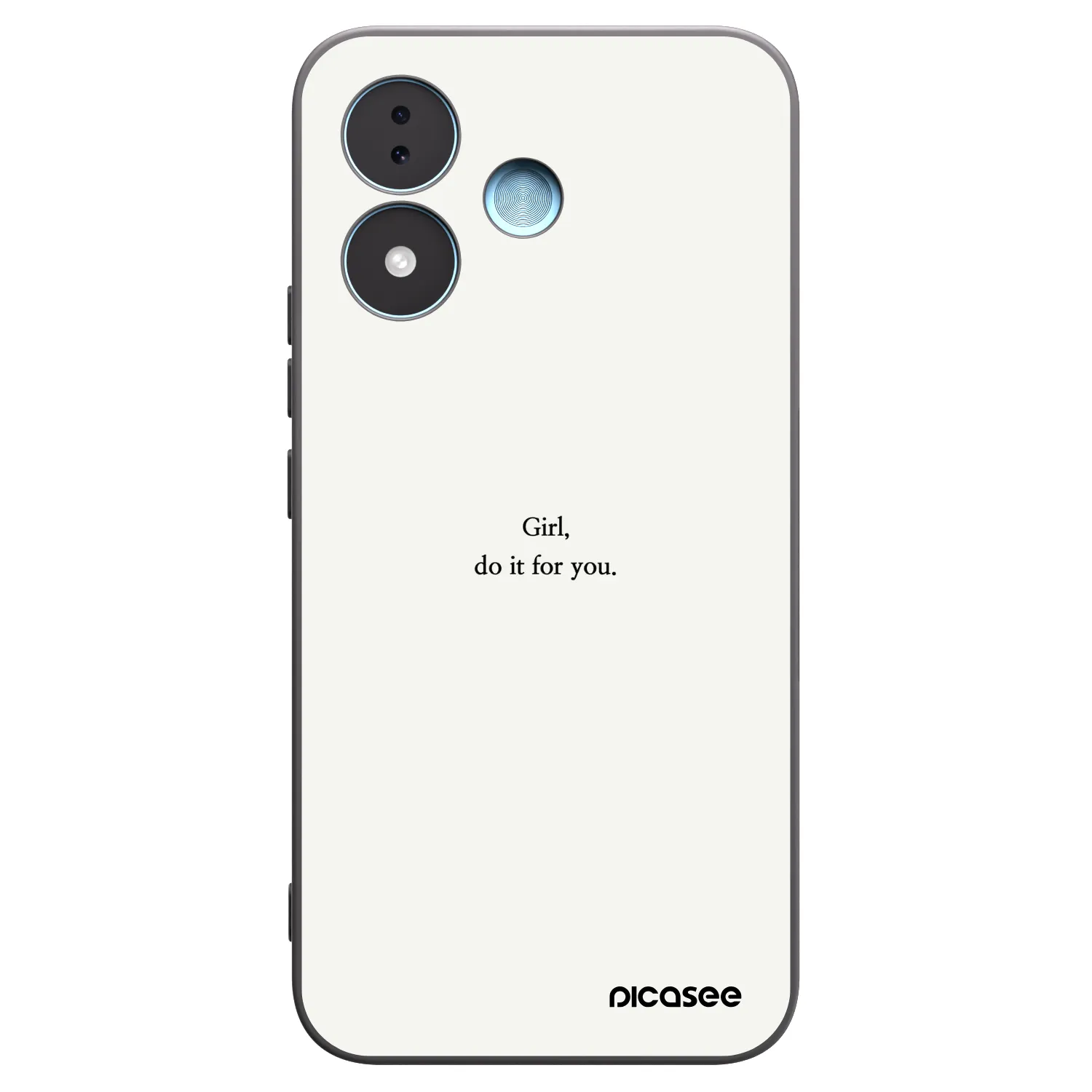 Picasee Xiaomi Redmi Note 17 5G Hülle - Schwarzes Silikon - Girl, do it for you
