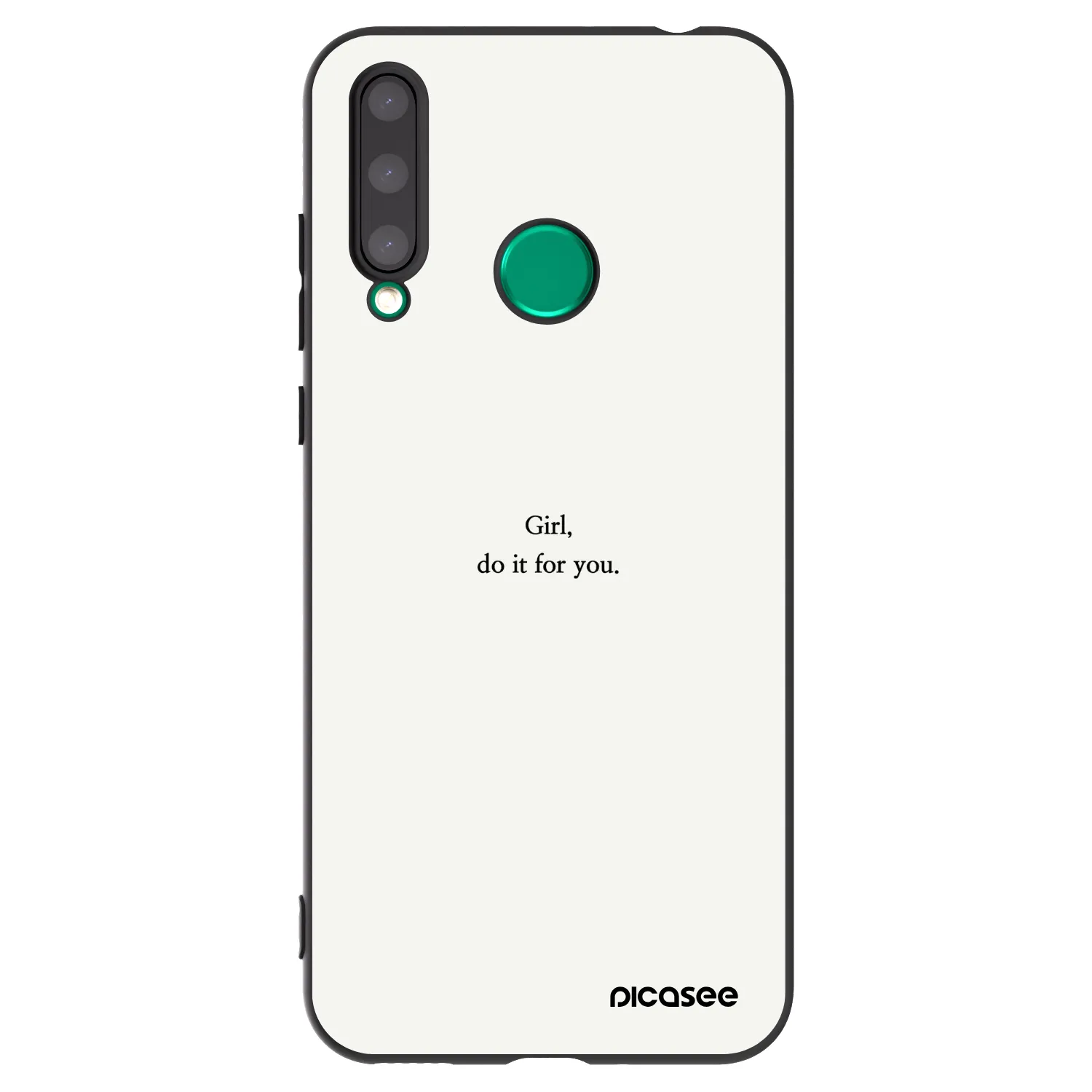 Picasee Honor 20 Lite Hülle - Schwarzes Silikon - Girl, do it for you