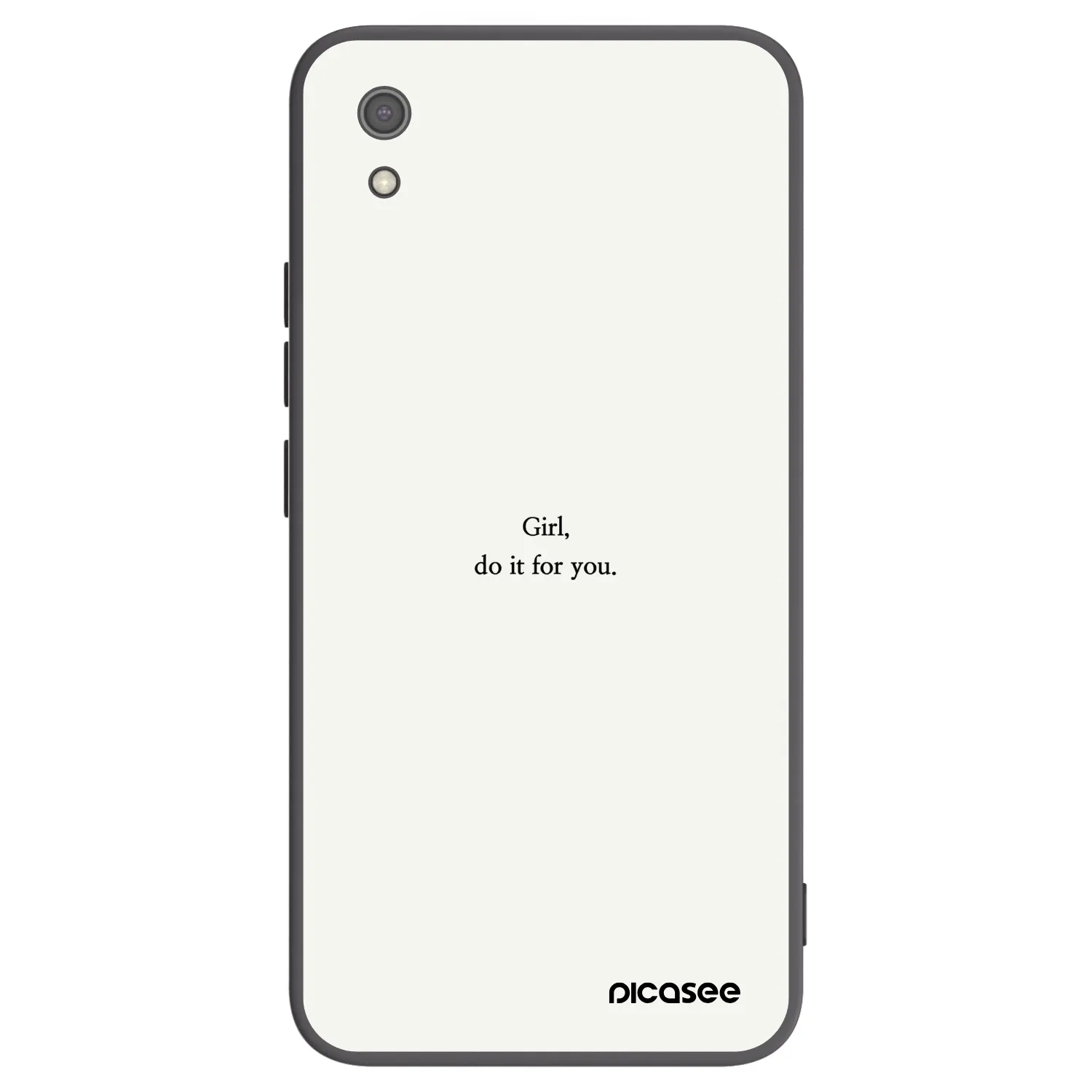 Picasee Xiaomi Redmi 7A Hülle - Schwarzes Silikon - Girl, do it for you