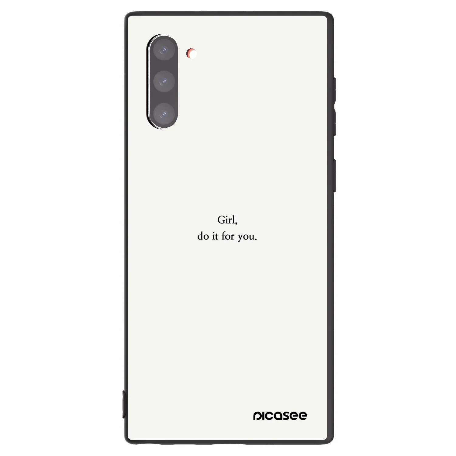 Picasee Samsung Galaxy Note 10 N970F Hülle - Schwarzes Silikon - Girl, do it for you