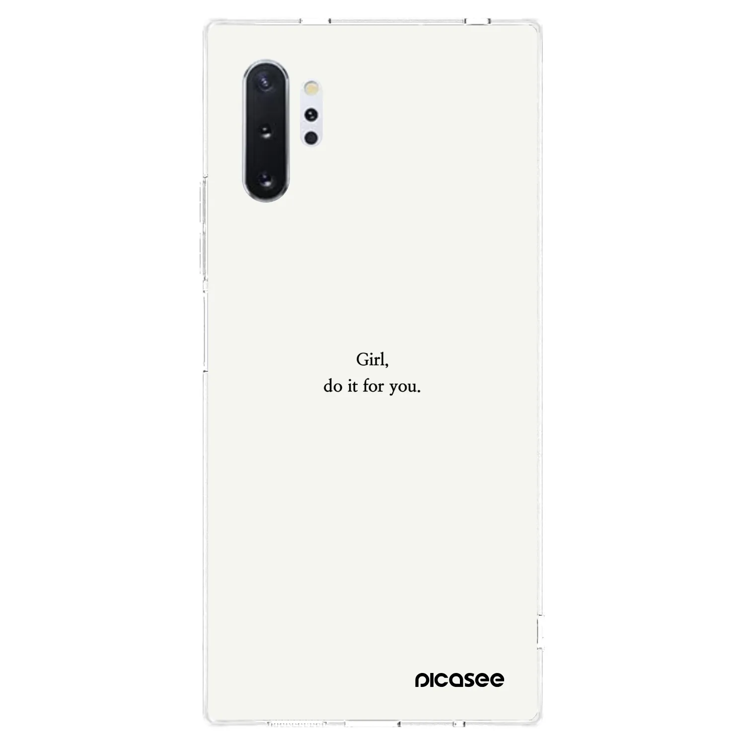 Picasee Samsung Galaxy Note 10+ N975F Hülle - Transparentes Silikon - Girl, do it for you