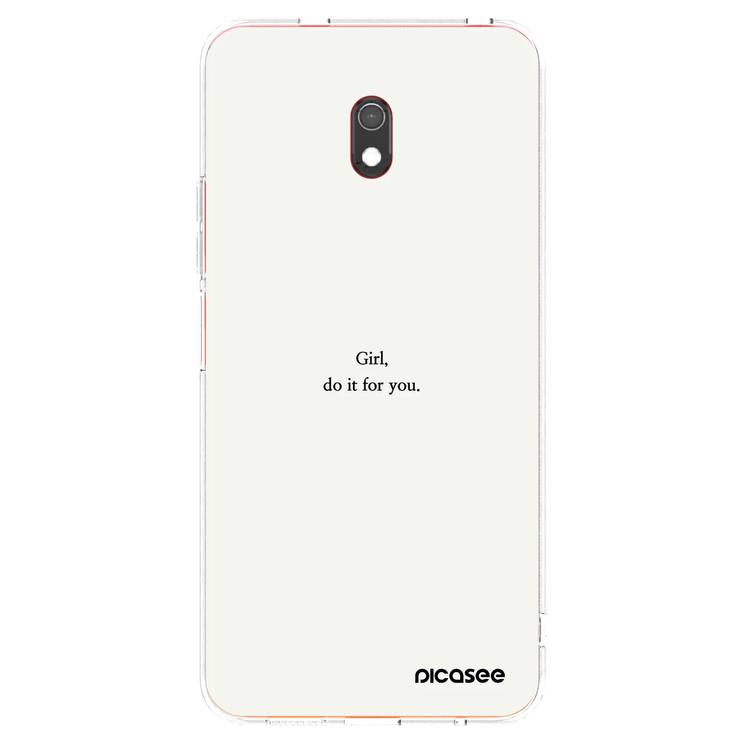 Picasee Xiaomi Redmi 8A Hülle - Transparentes Silikon - Girl, do it for you