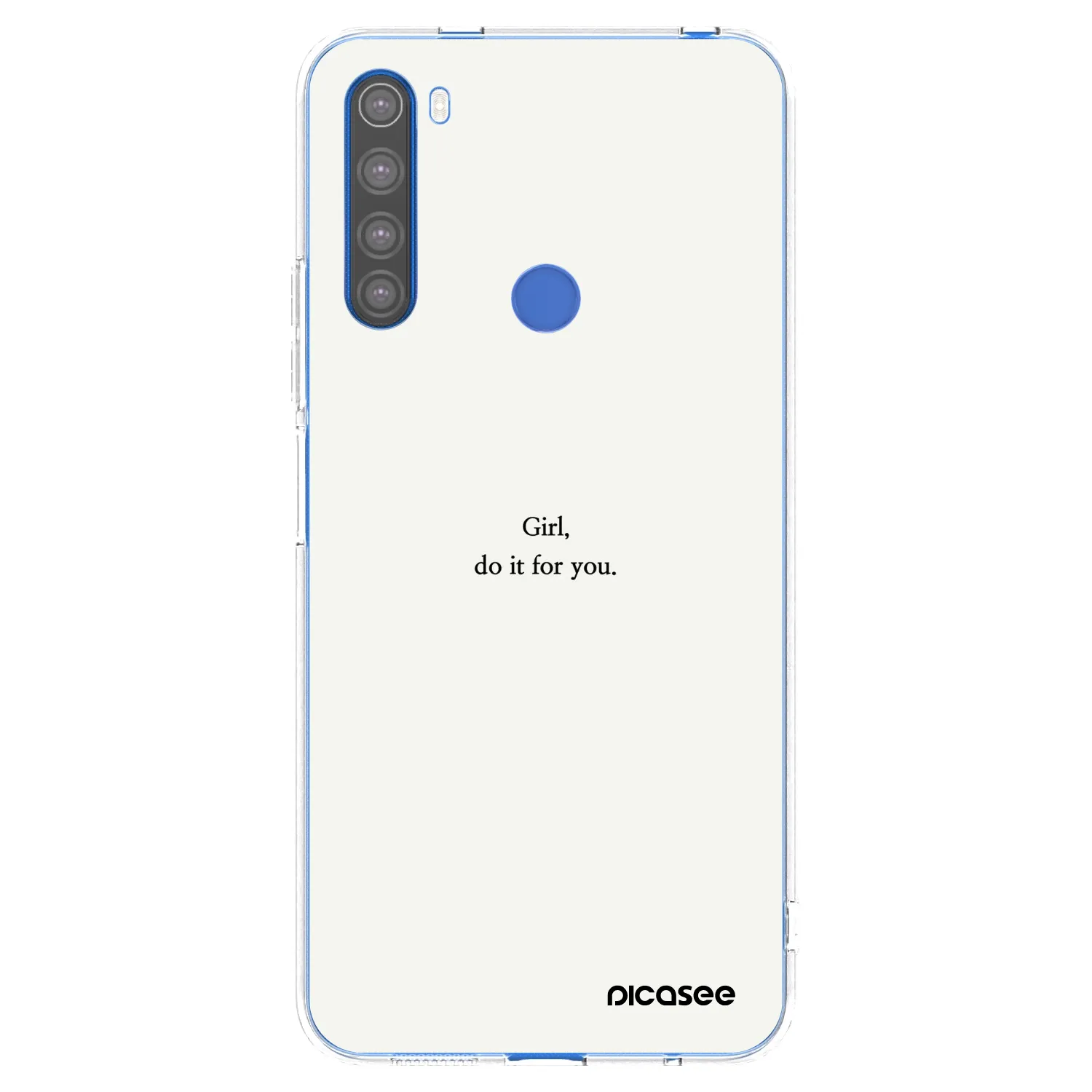 Picasee Xiaomi Redmi Note 8T Hülle - Transparentes Silikon - Girl, do it for you
