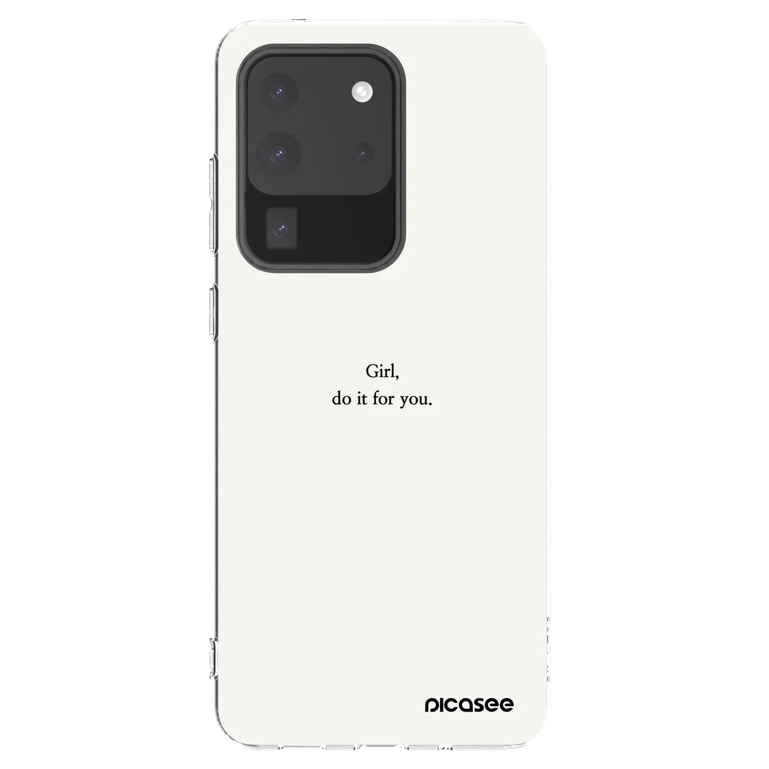Picasee Samsung Galaxy S20 Ultra 5G G988F Hülle - Transparentes Silikon - Girl, do it for you