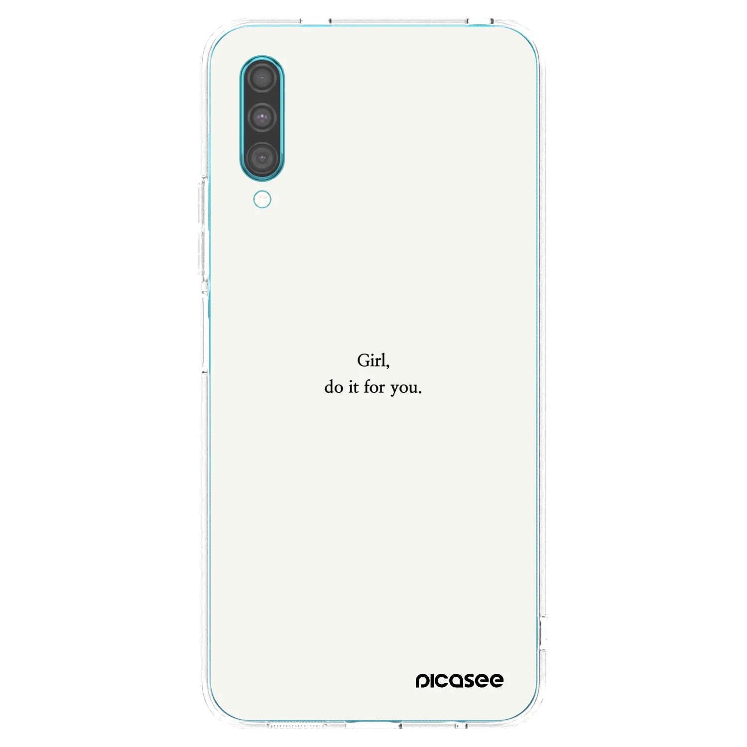 Picasee Samsung Galaxy A30s A307F Hülle - Transparentes Silikon - Girl, do it for you