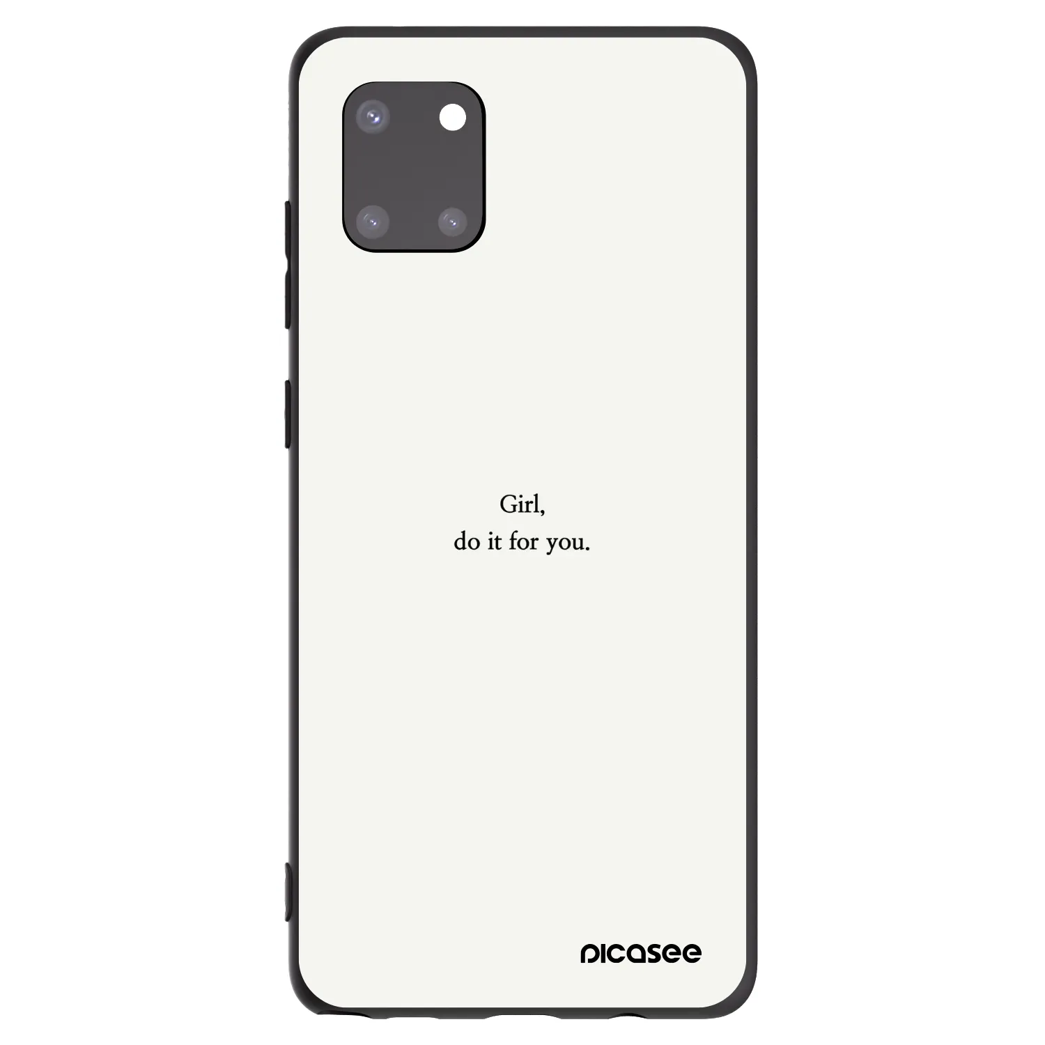 Picasee Samsung Galaxy Note 10 Lite N770F Hülle - Schwarzes Silikon - Girl, do it for you