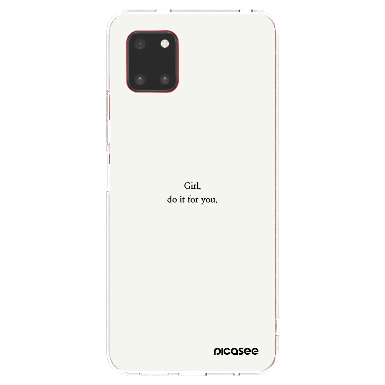 Picasee Samsung Galaxy Note 10 Lite N770F Hülle - Transparentes Silikon - Girl, do it for you