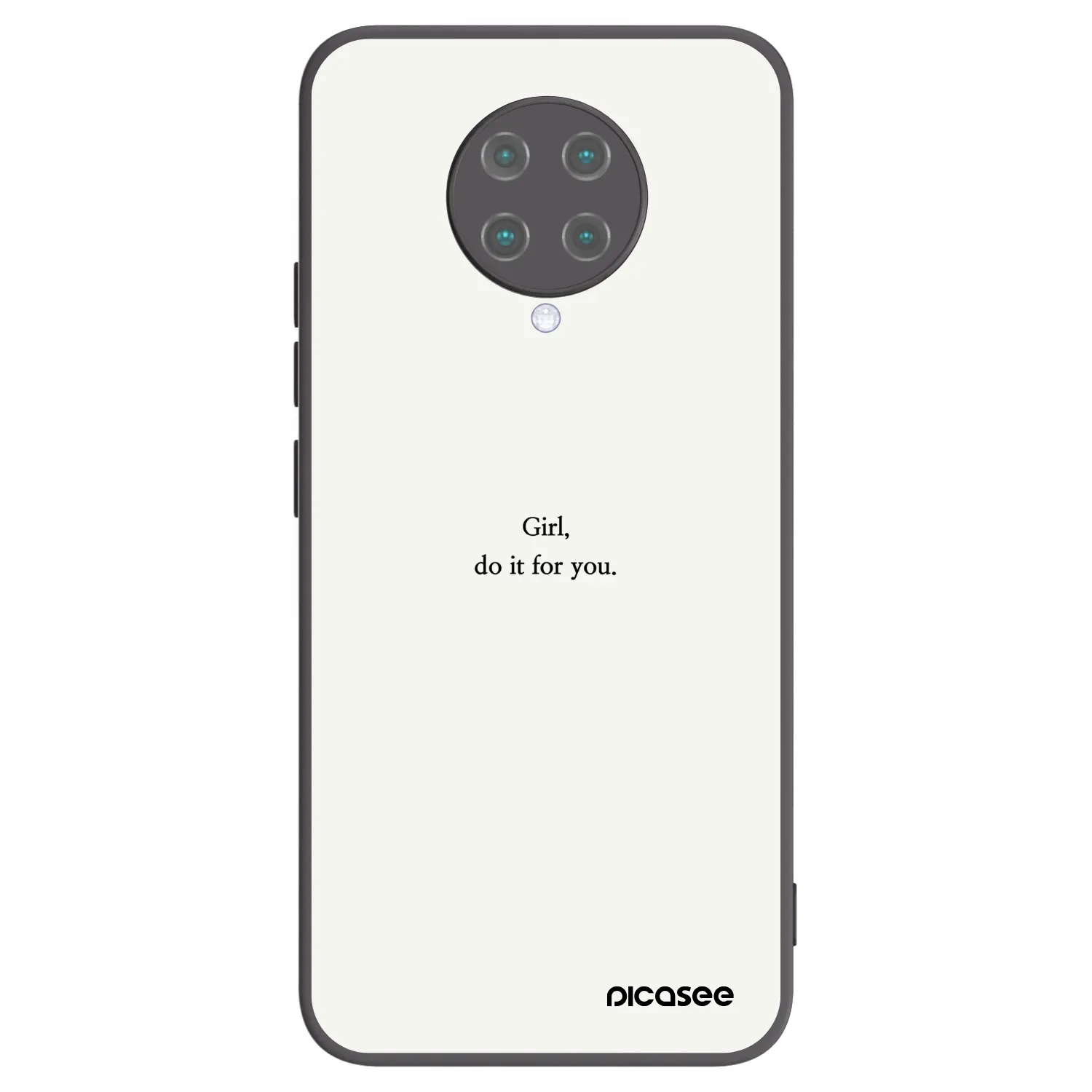 Picasee Xiaomi Poco F2 Pro Hülle - Schwarzes Silikon - Girl, do it for you