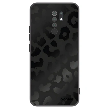 Picasee Xiaomi Redmi 9 Hülle - Schwarzes Silikon - Midnight Leopard