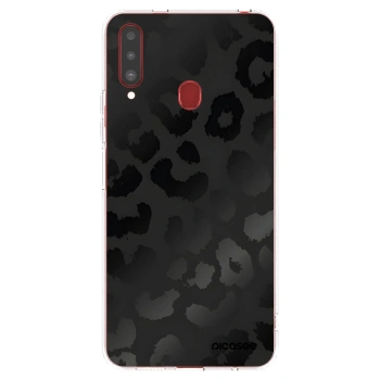 Picasee Samsung Galaxy A20s Hülle - Transparentes Silikon - Midnight Leopard