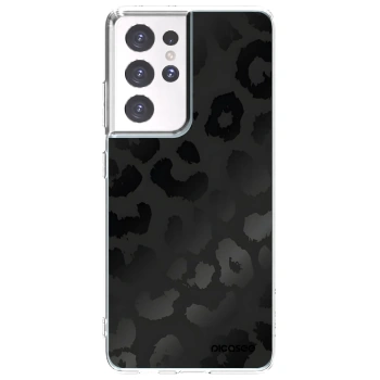 Picasee Samsung Galaxy S21 Ultra 5G G998B Hülle - Transparentes Silikon - Midnight Leopard