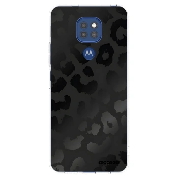 Picasee Motorola Moto G9 Play Hülle - Transparentes Silikon - Midnight Leopard