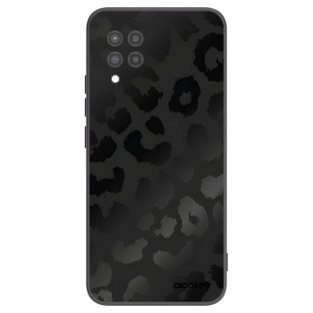 Picasee Samsung Galaxy A42 A426B Hülle - Schwarzes Silikon - Midnight Leopard