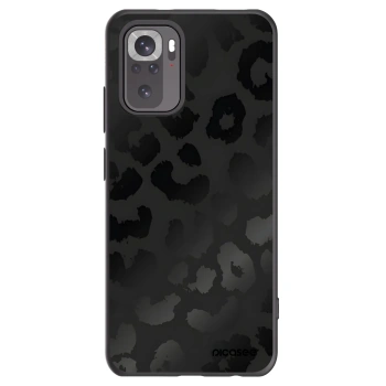Picasee Xiaomi Redmi Note 10S Hülle - Schwarzes Silikon - Midnight Leopard
