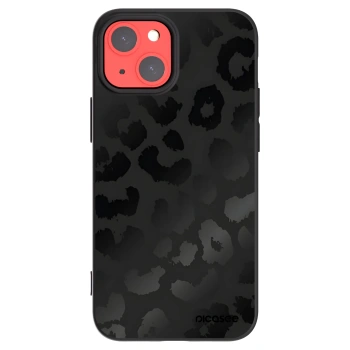 Picasee Apple iPhone 13 mini Hülle - Schwarzes Silikon - Midnight Leopard