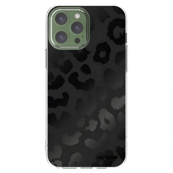 Picasee Apple iPhone 13 Pro Max Hülle - Transparentes Silikon - Midnight Leopard