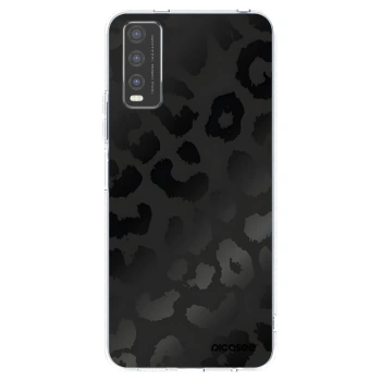 Picasee Vivo Y20s Hülle - Transparentes Silikon - Midnight Leopard