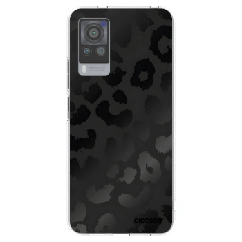 Picasee Vivo X60 Pro 5G Hülle - Transparentes Silikon - Midnight Leopard