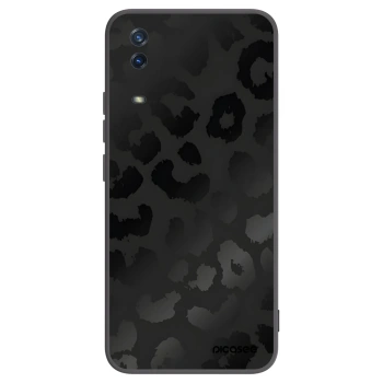 Picasee Vivo Y11s Hülle - Schwarzes Silikon - Midnight Leopard