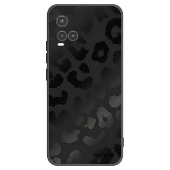 Picasee Vivo Y33s Hülle - Schwarzes Silikon - Midnight Leopard