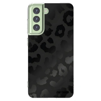Picasee Samsung Galaxy S21 FE 5G Hülle - Transparentes Silikon - Midnight Leopard