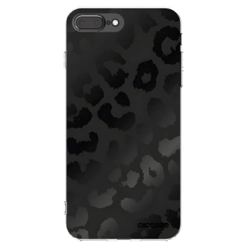 Picasee Apple iPhone 7 Plus Hülle - Transparentes Silikon - Midnight Leopard