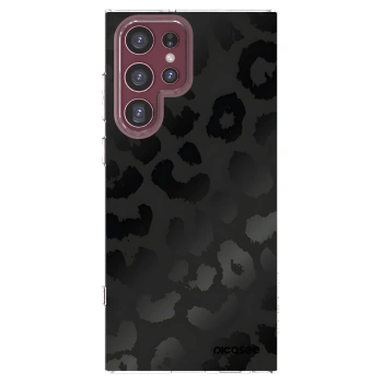 Picasee Samsung Galaxy S22 Ultra 5G Hülle - Transparentes Silikon - Midnight Leopard