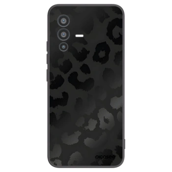 Picasee Vivo V23 5G Hülle - Schwarzes Silikon - Midnight Leopard