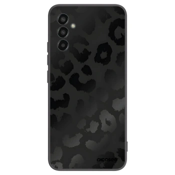 Picasee Samsung Galaxy M13 M135F Hülle - Schwarzes Silikon - Midnight Leopard