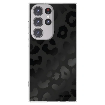 Picasee Samsung Galaxy S23 Ultra 5G Hülle - Transparentes Silikon - Midnight Leopard