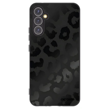 Picasee Samsung Galaxy A34 5G A346B Hülle - Schwarzes Silikon - Midnight Leopard
