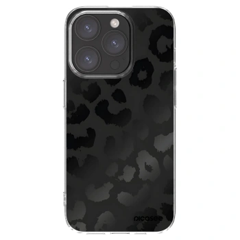 Picasee Apple iPhone 15 Pro Hülle - Transparentes Silikon - Midnight Leopard