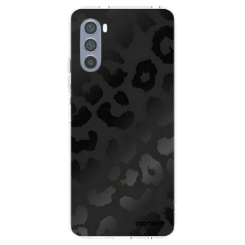 Picasee Motorola Moto G62 Hülle - Transparentes Silikon - Midnight Leopard