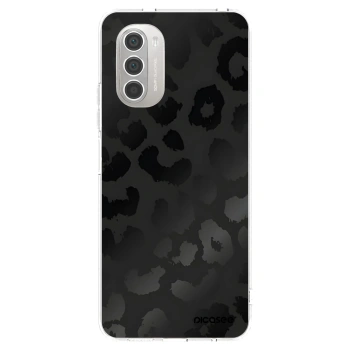 Picasee Motorola Moto G51 Hülle - Transparentes Silikon - Midnight Leopard