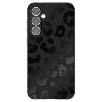 Picasee Samsung Galaxy S23 FE S711B Hülle - Schwarzes Silikon - Midnight Leopard