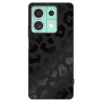 Picasee Xiaomi Redmi Note 13 5G Hülle - Schwarzes Silikon - Midnight Leopard