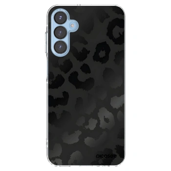 Picasee Samsung Galaxy A15 A156B 5G Hülle - Transparentes Silikon - Midnight Leopard