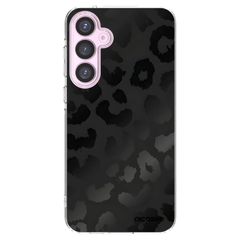 Picasee Samsung Galaxy A55 5G A556B Hülle - Transparentes Silikon - Midnight Leopard