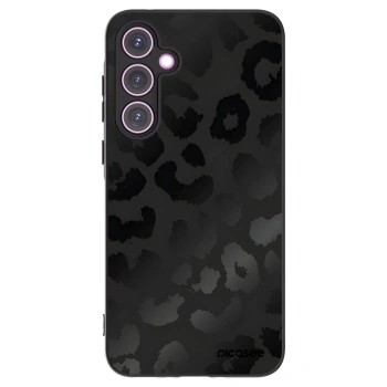 Picasee Samsung Galaxy A35 5G A356B Hülle - Schwarzes Silikon - Midnight Leopard