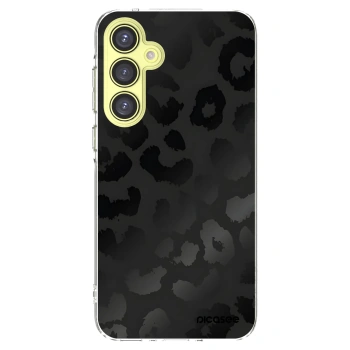 Picasee Samsung Galaxy A35 5G A356B Hülle - Transparentes Silikon - Midnight Leopard